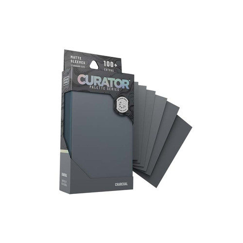 Card Sleeves: Solid Color Sleeves - Curator: (100) Palette - Charcoal