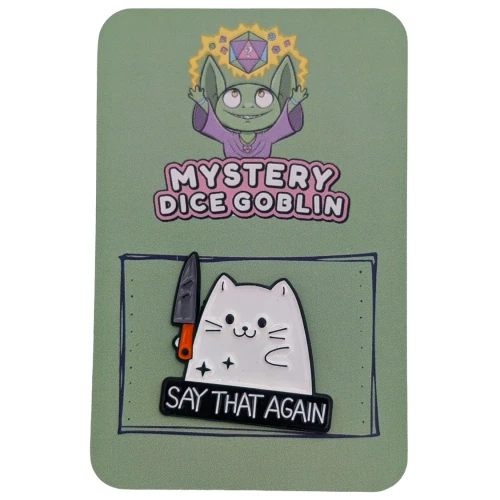 Pins: Say That Again Cat Pin