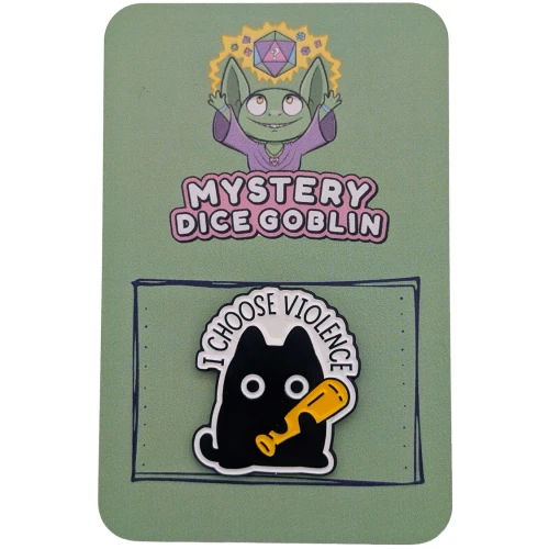 Pins: I Choose Violence Cat Pin