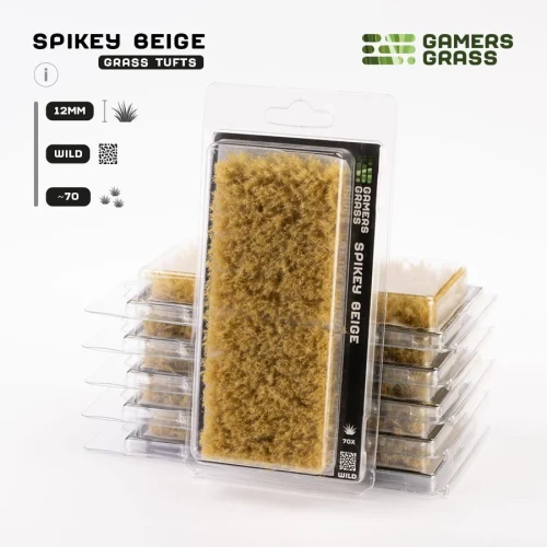 Basing Material and Textures: Gamers Grass Tufts: Spikey Beige 12mm