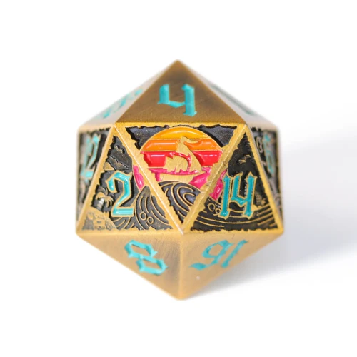 Dice and Gaming Accessories Tides of Fortune - Metal D20