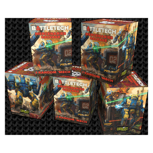 Battletech: Minis - BattleTech: Salvage Box - Mercenaries Blind Box Display (9)