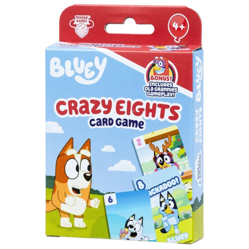 (Preorder) Children's Games: Bluey - Crazy Eights Card Game