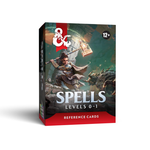 Dungeons & Dragons: Player Support - D&D 5.5 Edition: Reference Cards - Spells: Level 0-1