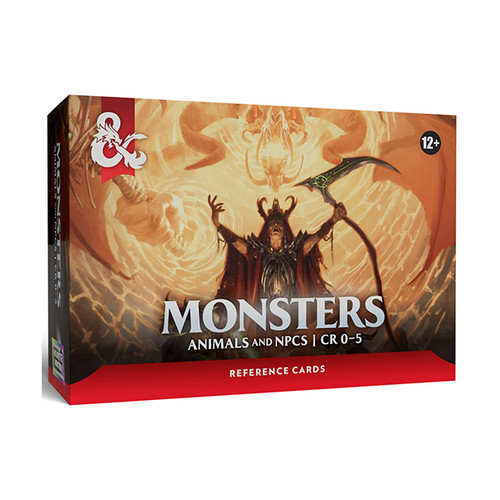 Dungeons & Dragons: DM Support - D&D 5.5 Edition: Reference Cards - Monsters: Animals and NPCs: CR 0-5