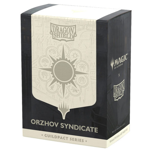 Card Sleeves: MTG Sleeves - Dragon Shield: (100) Matte Dual Art - Guildpact Series - Orzhov Syndicate