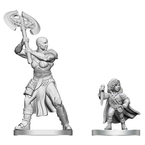 RPG Miniatures: Nolzur's - Nolzur's Marvelous Unpainted Minis: Goliath Barbarian & Halfling Rogue