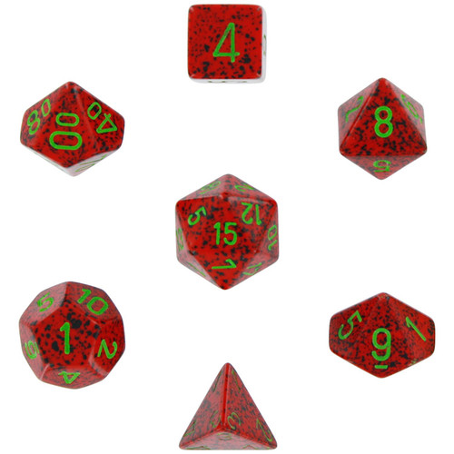 Dice and Gaming Accessories Polyhedral RPG Sets: Speckled - Speckled: Strawberry (7)