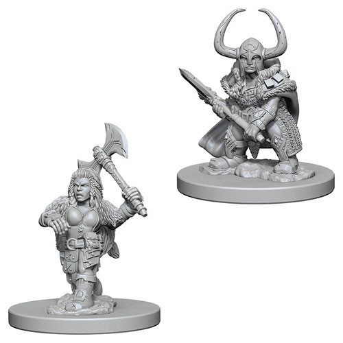 RPG Miniatures: Adventurers - Nolzur's Marvelous Unpainted Minis: Dwarf Female Barbarian