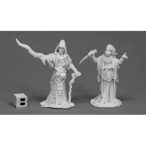 RPG Miniatures: Reaper Minis - Dark Heaven Bones: Cultist Priests (2)