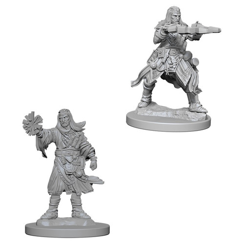 RPG Miniatures: Adventurers - Deep Cuts Unpainted Minis: Male Human Wizard