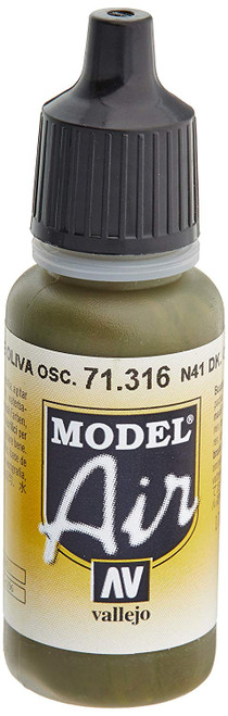 Paint: Vallejo - Model Air Model Air: Dark Olive Drab (17 ml)