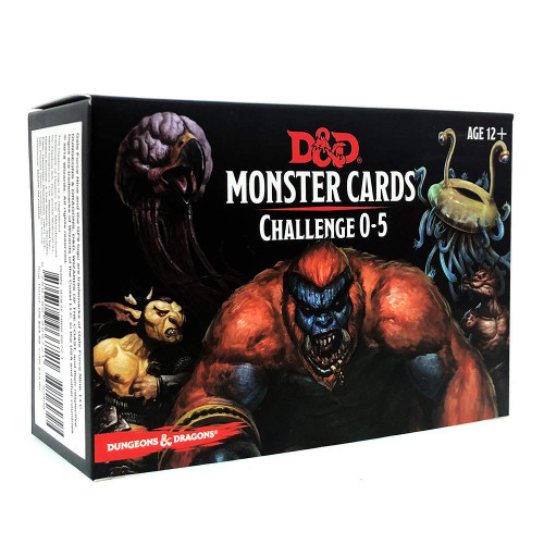 Dungeons & Dragons: DM Support - D&D 5th Edition: Monster Cards - Challenge 0-5 Deck