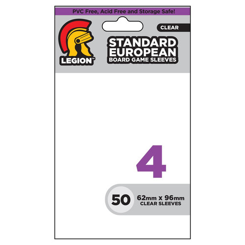 Board Game Sleeves: 4 - Standard European (50)