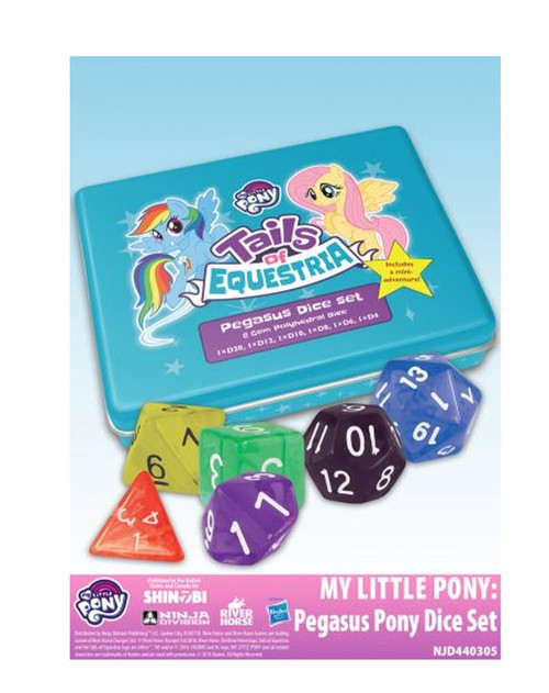 Dice and Gaming Accessories Game-Specific Dice Sets: My Little Pony RPG: Pegasus Dice Set