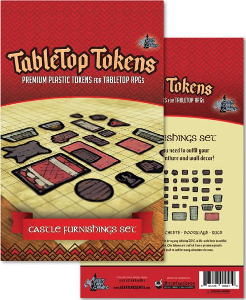 Terrain/Scenery: Tabletop Tokens: Castle Furniture Set