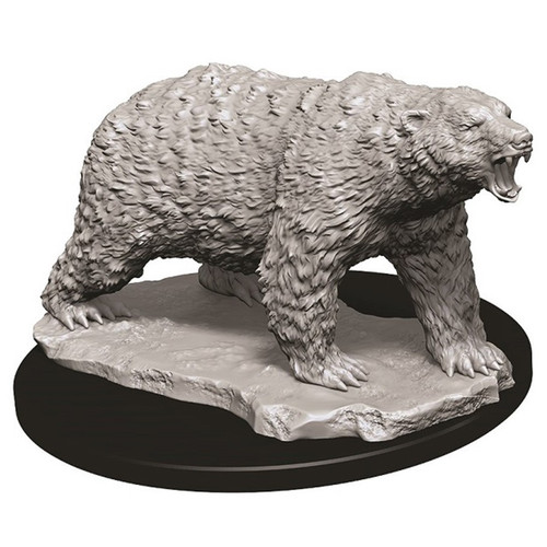 RPG Miniatures: Townsfolk and Animals - WizKids Deep Cuts Unpainted Miniatures: W9 Polar Bear