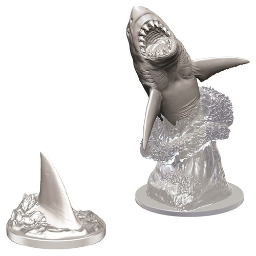 RPG Miniatures: Townsfolk and Animals - WizKids Deep Cuts Unpainted Miniatures: Shark