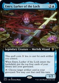 Emry, Lurker of the Loch (Extended Art) - Throne of Eldraine