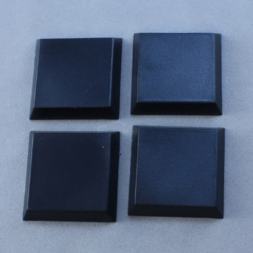 Basing Material and Textures: Accessories: 1" Square Plastic Flat Top Base (20)