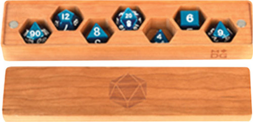 Dice and Gaming Accessories Polyhedral RPG Sets: Wood Dice Vault: Cherry