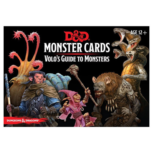 Dungeons & Dragons: DM Support - D&D Monster Cards - Volo's Guide To Monsters (81 Cards)