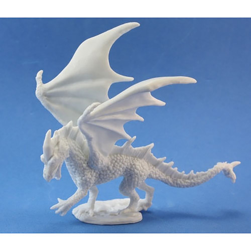 RPG Miniatures: Reaper Minis - Dark Heaven Bones: Young Fire Dragon