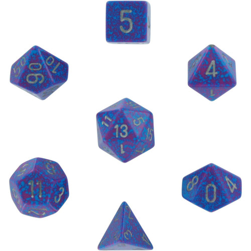 Dice and Gaming Accessories Polyhedral RPG Sets: Speckled - Speckled: Silver Tetra (7)