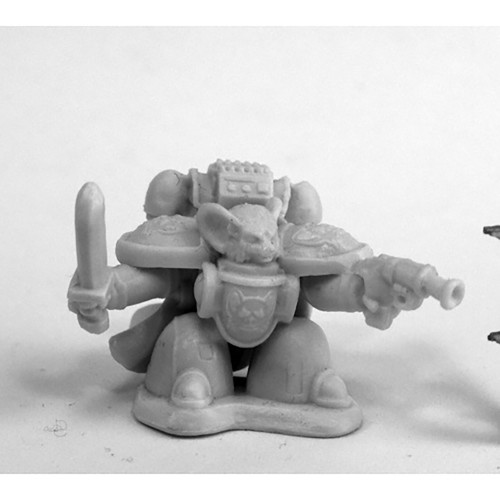 RPG Miniatures: Reaper Minis - Chronoscope Bones: Space Mousling Commander