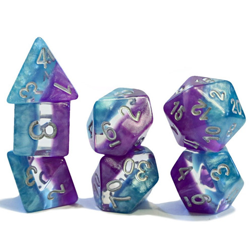 Dice and Gaming Accessories Polyhedral RPG Sets: Swirled - Supernova Dice: Psionic Combat (7)