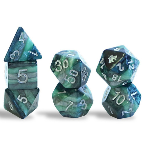 Dice and Gaming Accessories Polyhedral RPG Sets: Swirled - Reality Shard: Might (7)