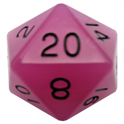 Dice and Gaming Accessories Polyhedral RPG Sets: d20 Single 35mm Mega GND PU w/BK #