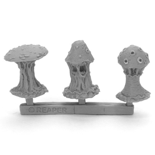 RPG Miniatures: Monsters and Enemies - Bones BK: Shrieking Fungi (3)