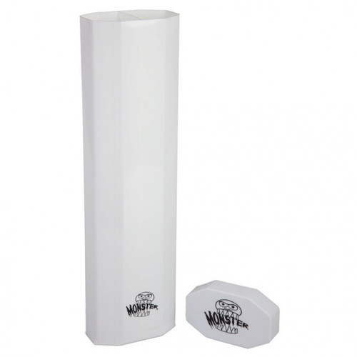 Playmats: Playmat Tubes - Monster Dual Playmat Tube: Opaque White with White Cap