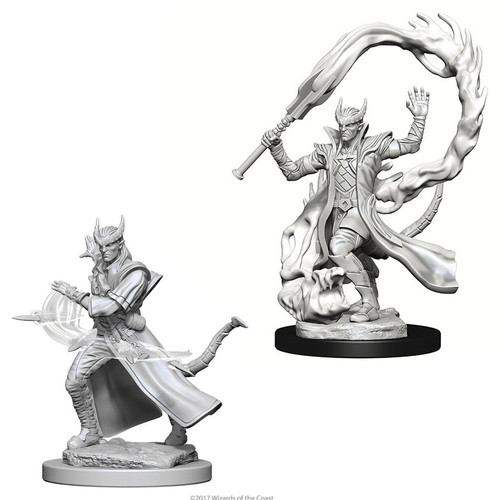 RPG Miniatures: Adventurers - Nolzur's Marvelous Unpainted Minis: Tiefling Male Sorcerer