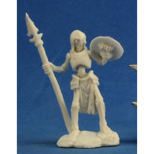 RPG Miniatures: Reaper Minis - Dark Heaven Bones: Skeleton Guardian Spearman (3)