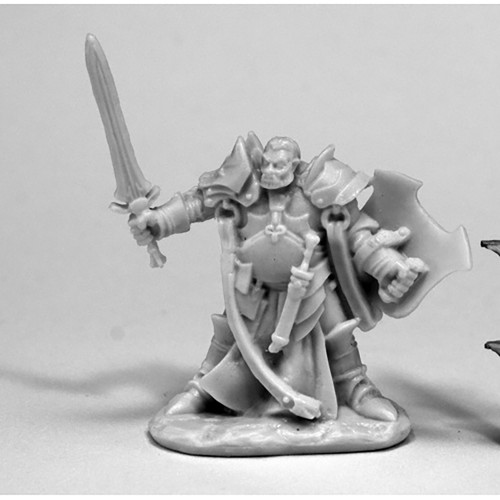 RPG Miniatures: Reaper Minis - Dark Heaven Bones: Jurden, Half Orc Paladin