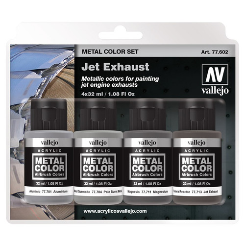 Paint: Vallejo - Paint Sets MC: Metal: Jet Exhaust 4pk (32ml.)