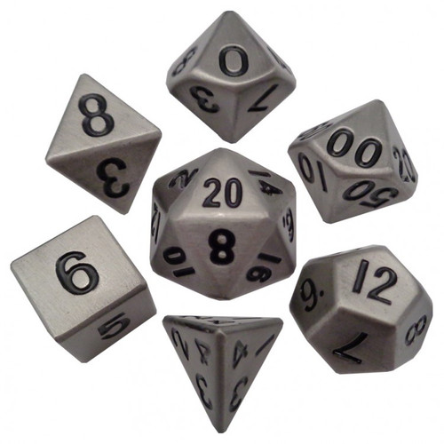 Dice and Gaming Accessories Polyhedral RPG Sets: 7-set: 16mm: Antique SV Metal