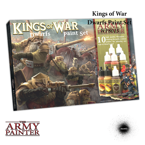 Paint: Army Painter - Paint Sets Warpaints: Kings of War Dwarfs Paint Set (10)