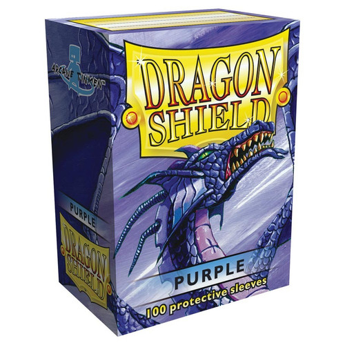 Card Sleeves: Solid Color Sleeves - Dragon Shields: (100) Purple