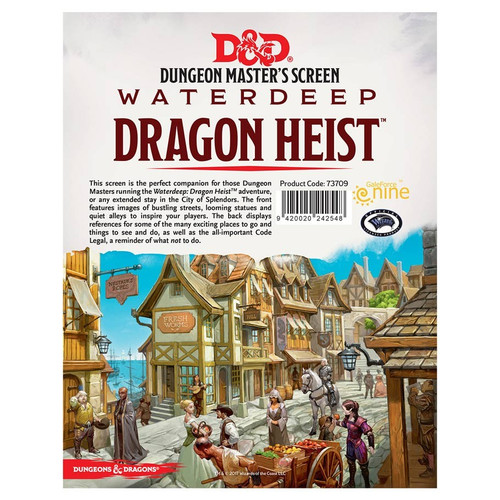 Dungeons & Dragons: DM Support - D&D 5th Edition: Waterdeep - Dragon Heist DM Screen