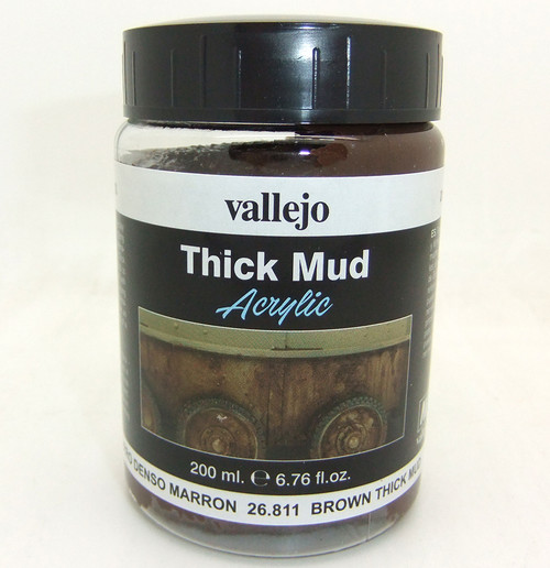 Paint: Vallejo - Weathering Effects Weathering Effects: Brown Thick Mud (200ml)
