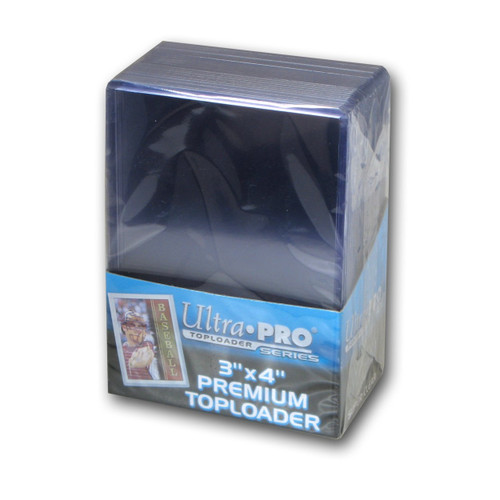 Card Sleeves: 3" x 4" Super Clear Premium Toploader (25)