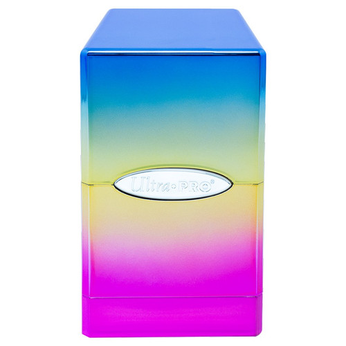 Deck Boxes: Premium Single Dboxes - Satin Tower Deck Box: Hi-Gloss Rainbow