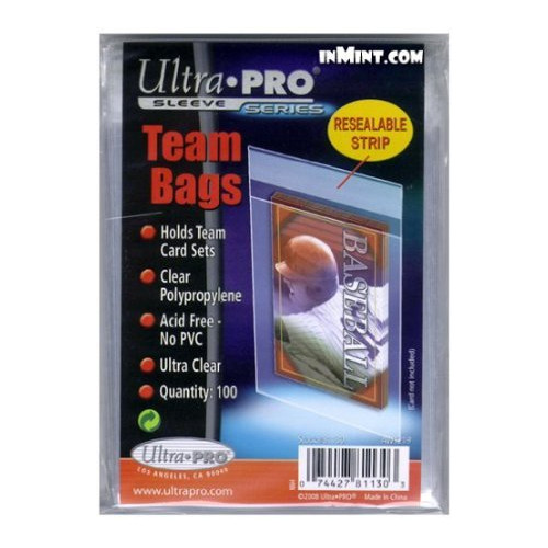 Card Sleeves - Team Bags - Resealable (100)