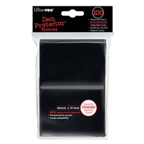 100 x Ultra Pro Full-Size Large Card BLACK SLEEVES Deck Protectors MTG Pokemon