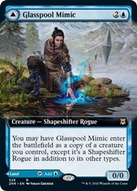 Glasspool Mimic // Glasspool Shore (Extended Art) - Zendikar Rising