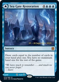 Sea Gate Restoration // Sea Gate, Reborn [Foil] - Prerelease Cards