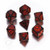Dice and Gaming Accessories Polyhedral RPG Sets: Dragons Dice Set Black/Red (7)